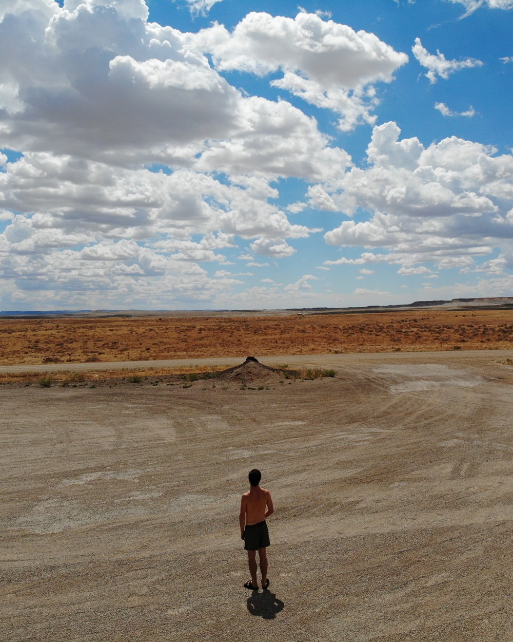 Bernard Hefner standing in the Utah desert